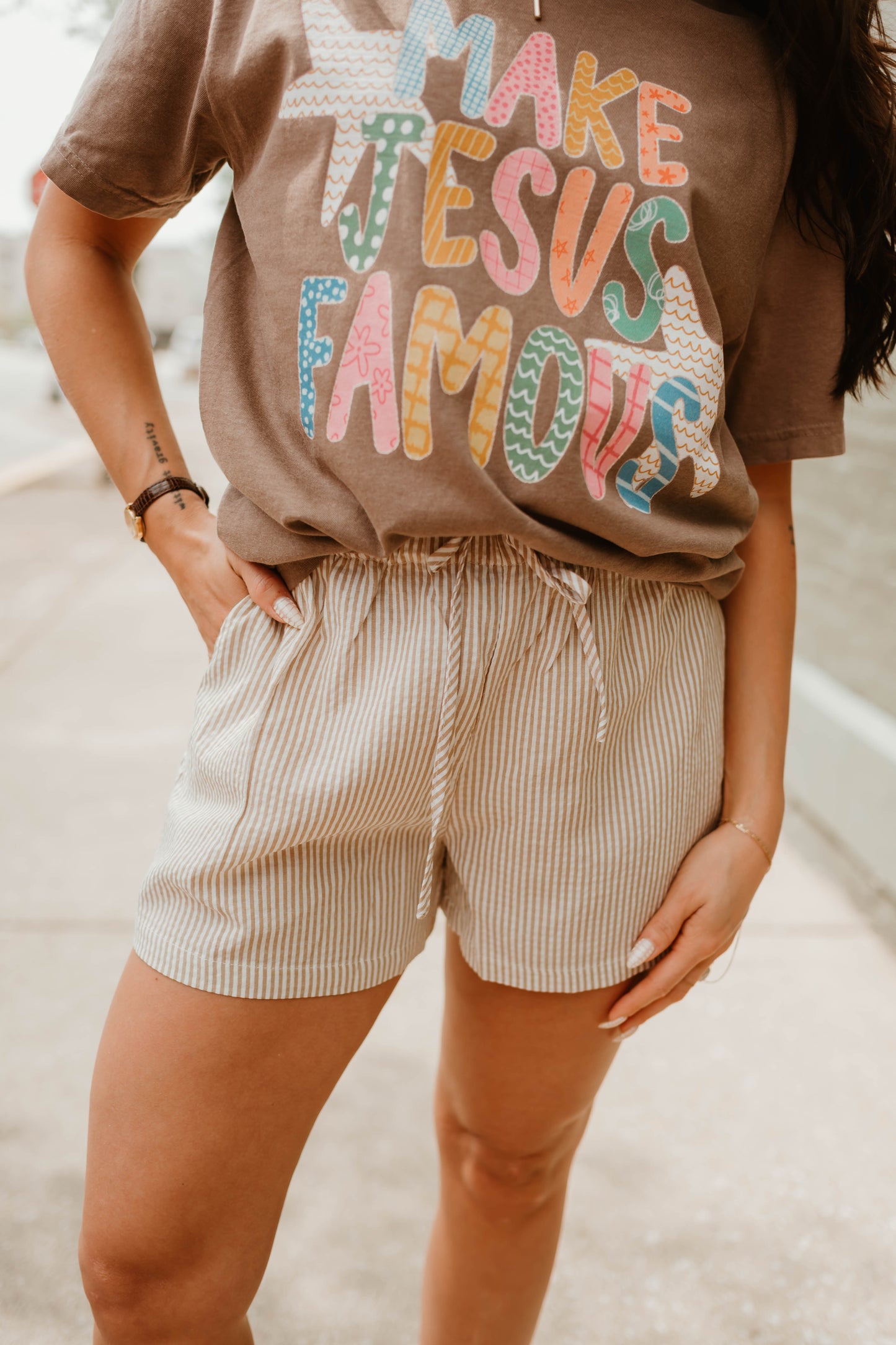 MAKE JESUS FAMOUS GRAPHIC TEE