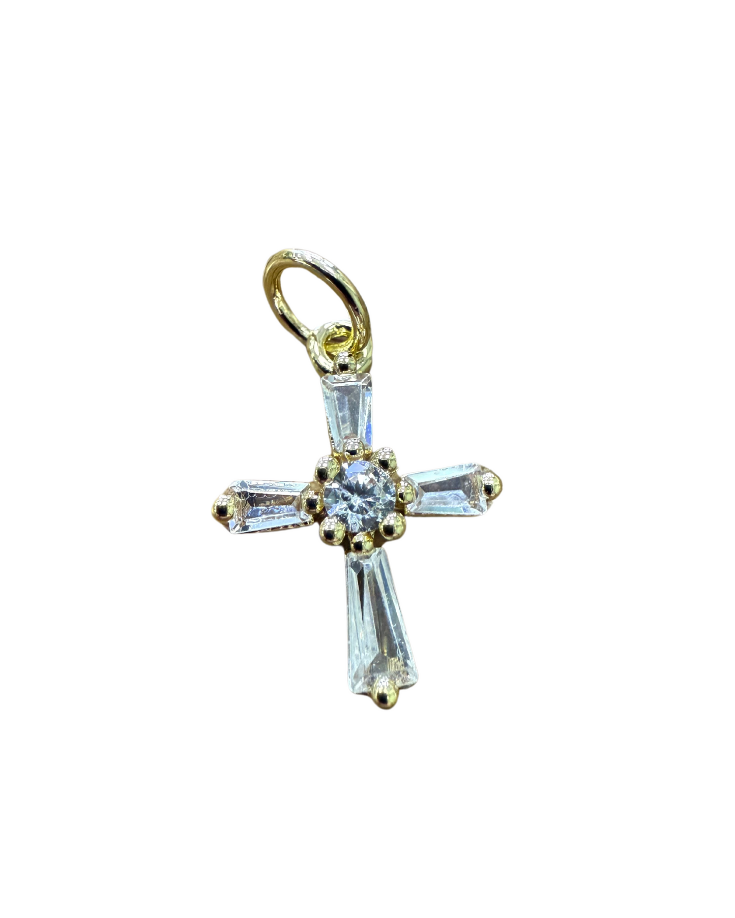 BAGUETTE CROSS CHARM
