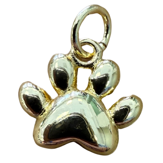 GOLD PAW PRINT CHARM