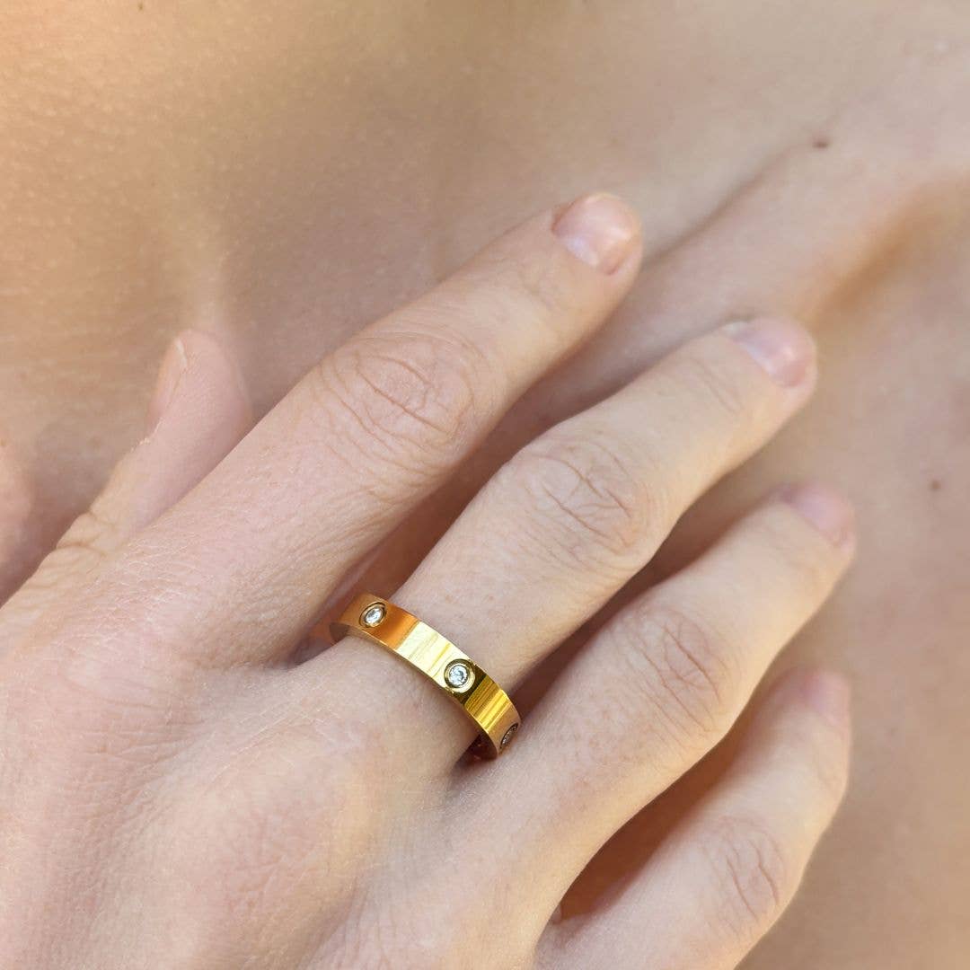 TARNISH RESISTANT PAVE ETERNITY BAND