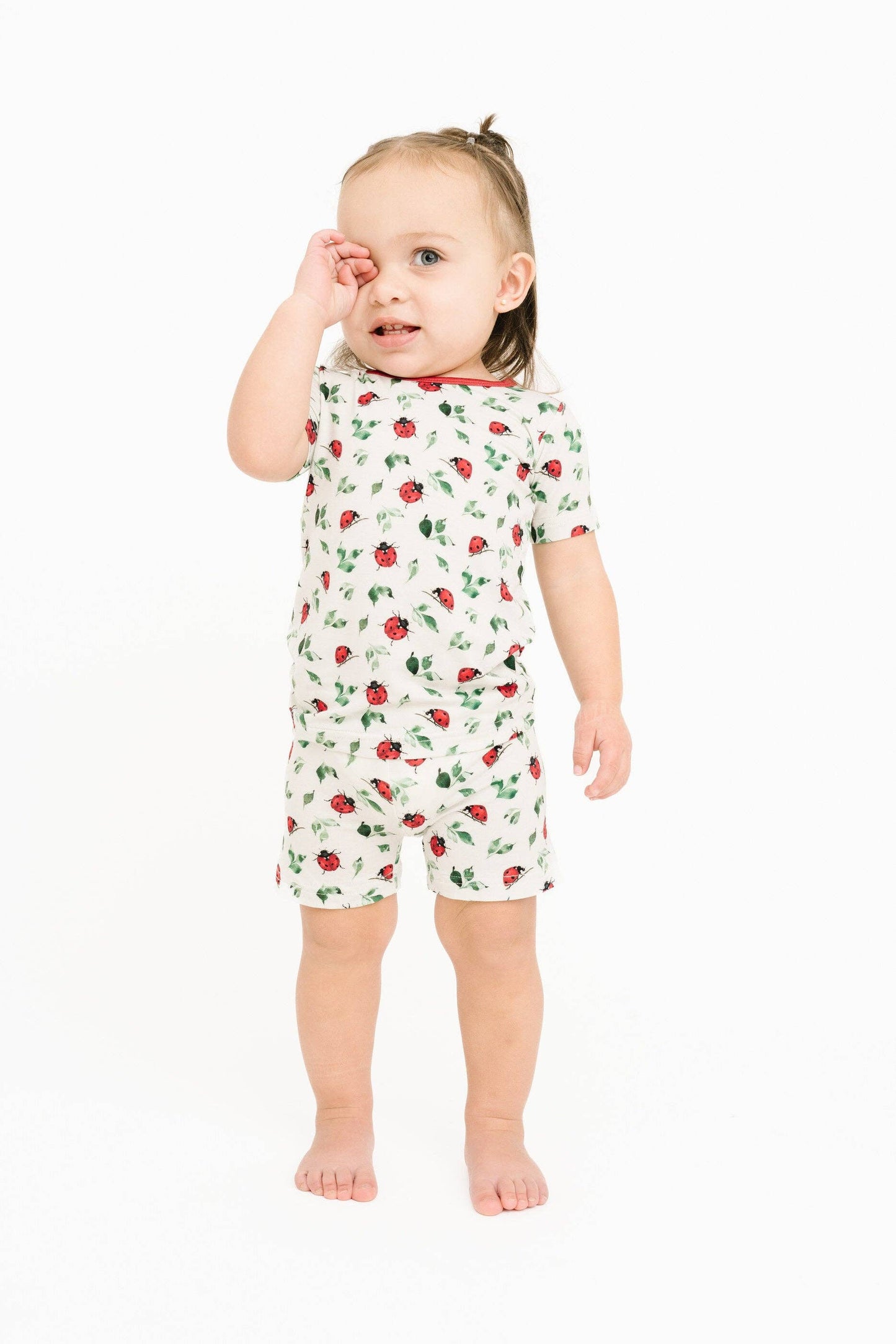 LADYBUG BAMBOO SHORT SET