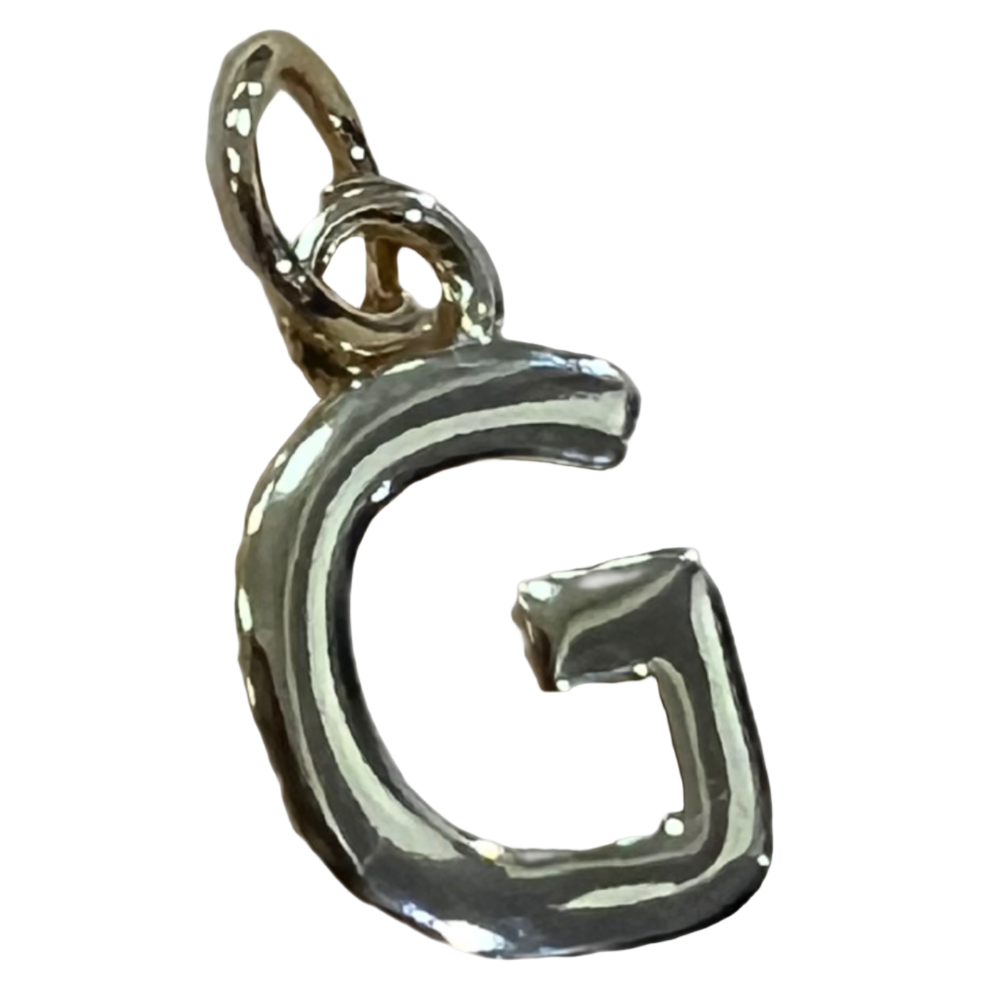 PLAIN GOLD INITIAL CHARM