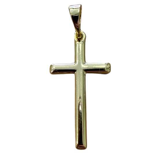 GOLD MEDIUM CROSS CHARM