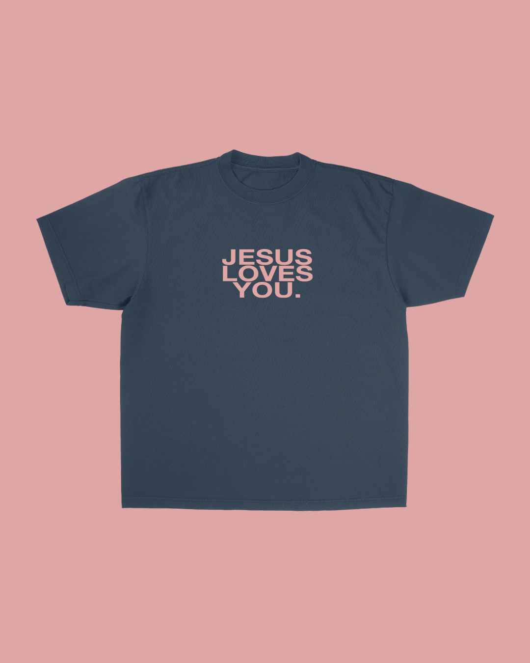 NAVY + PINK JLY TEE