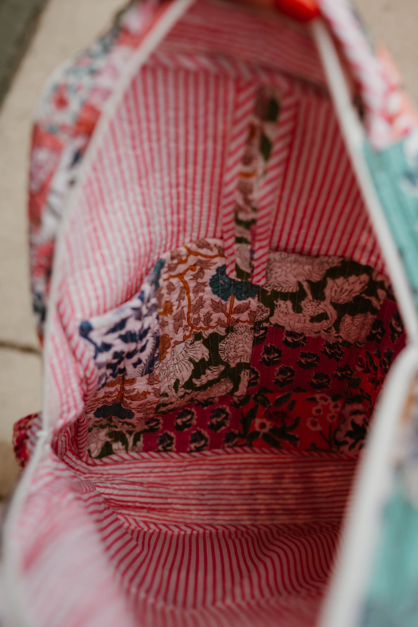SUNRISE QUILTED PATCHWORK BACKPACK