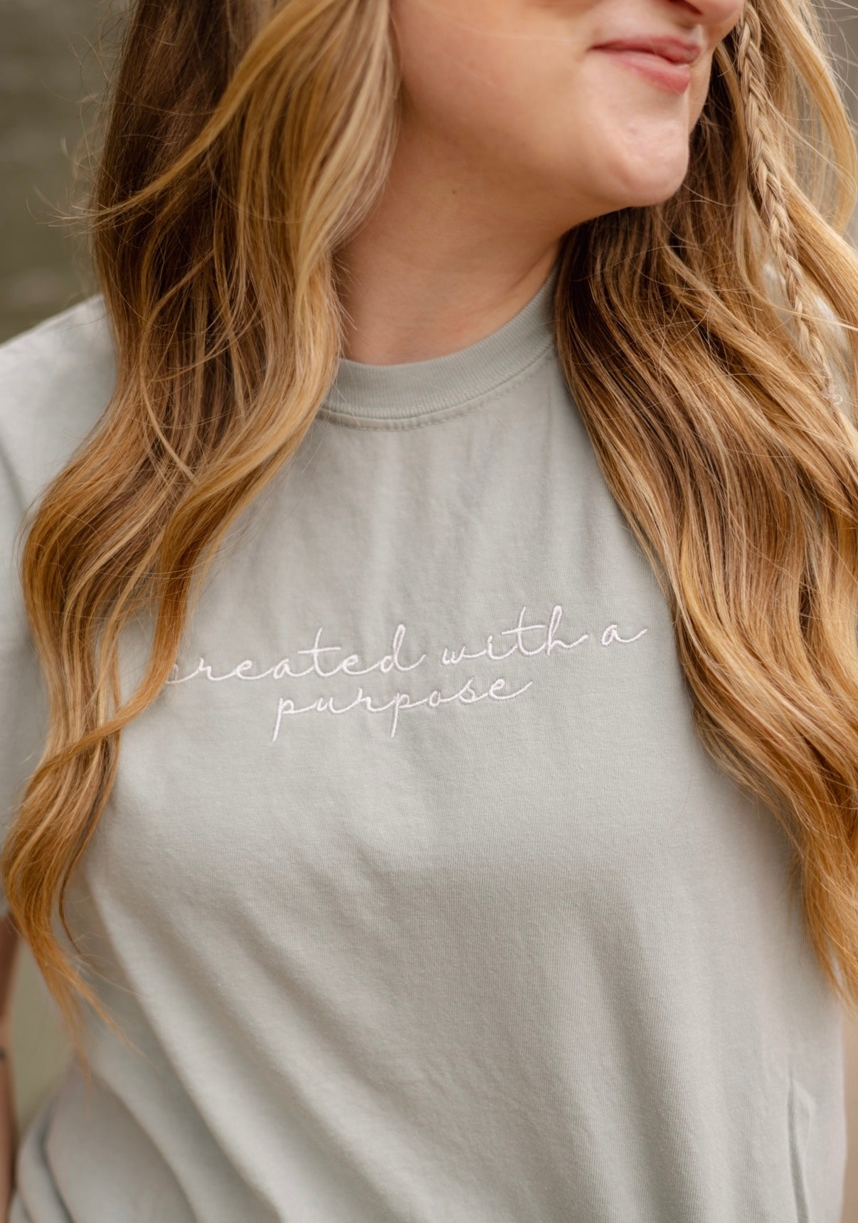 EMBROIDERED PURPOSE TEE