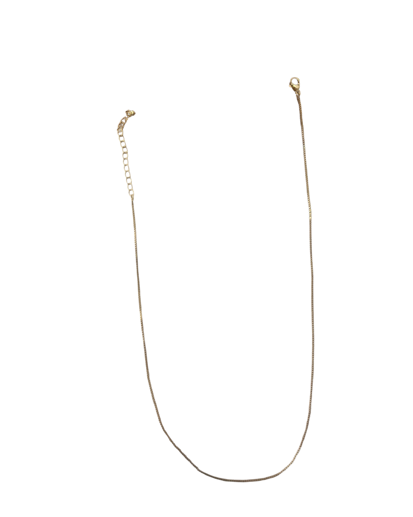 16IN BOX STYLE DANGLE CHAIN + 2 IN EXTENDER