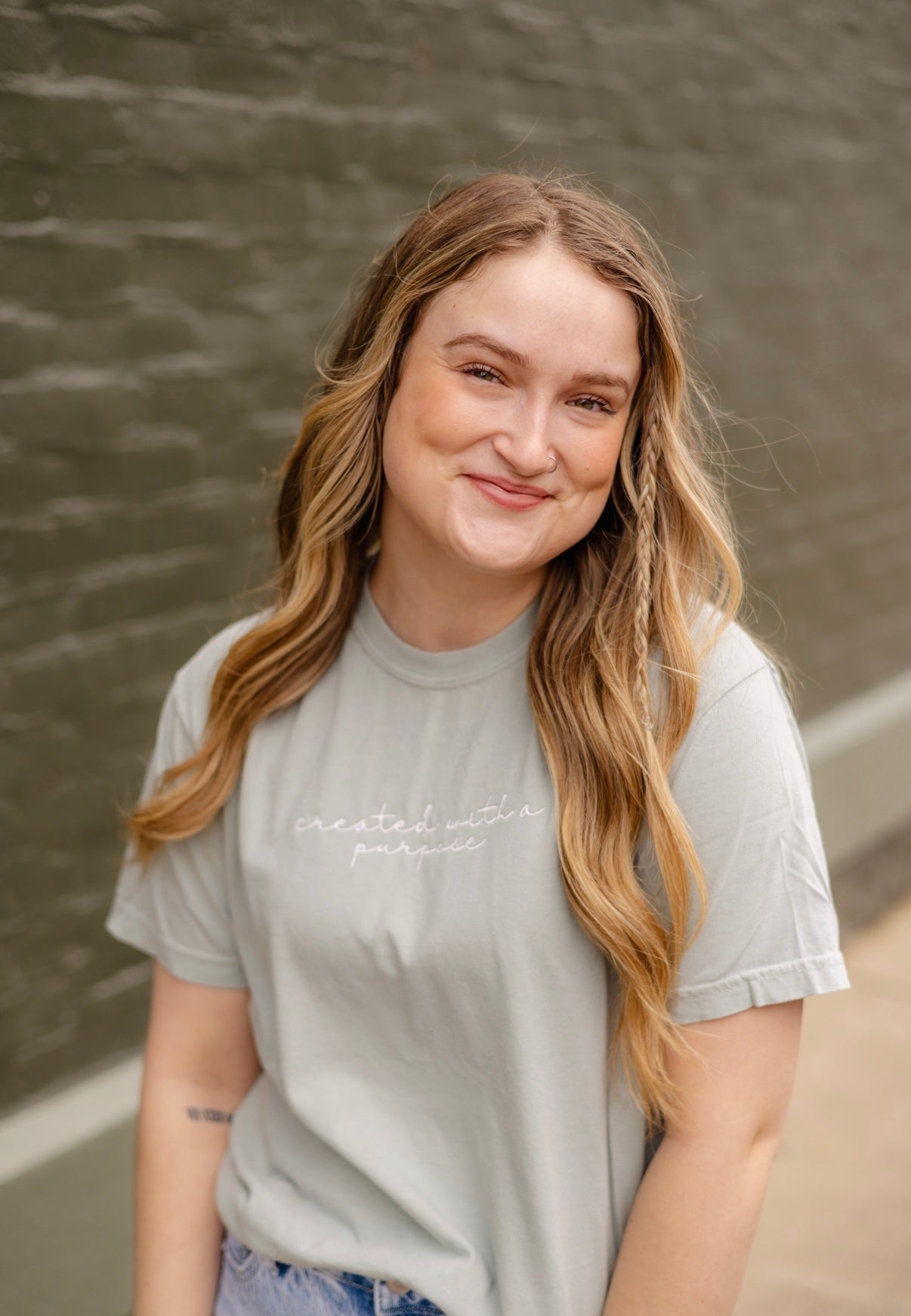 EMBROIDERED PURPOSE TEE