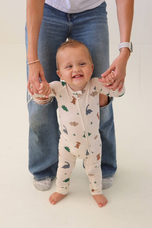 Desert Dino Zip Pajamas