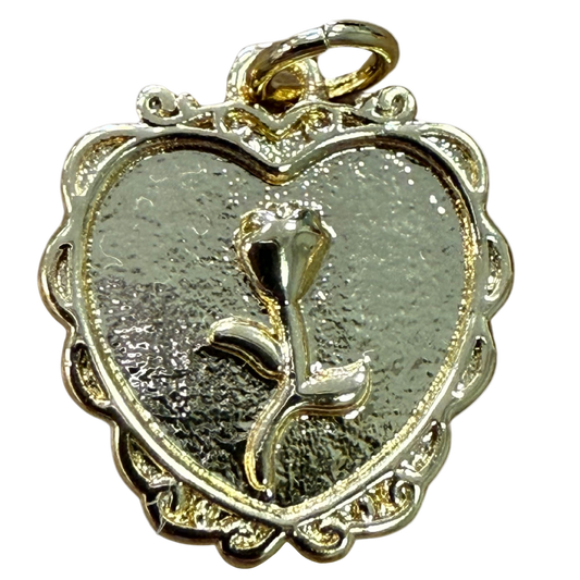 ROSE HEART CHARM