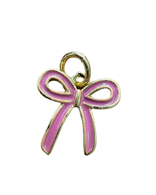 PINK BOW CHARM