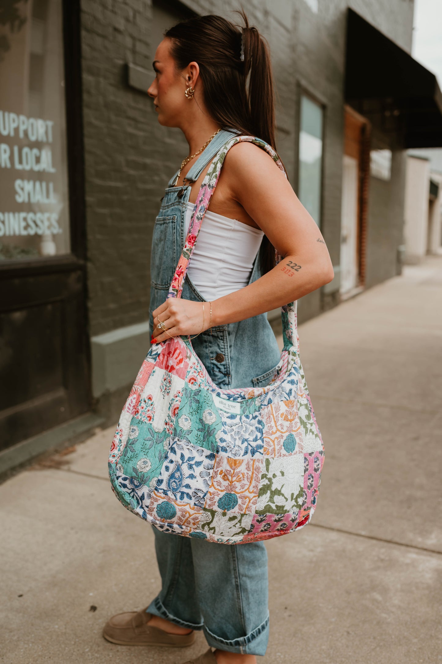 SUNRISE QUILTED PATCHWORK XL CROSSBODY