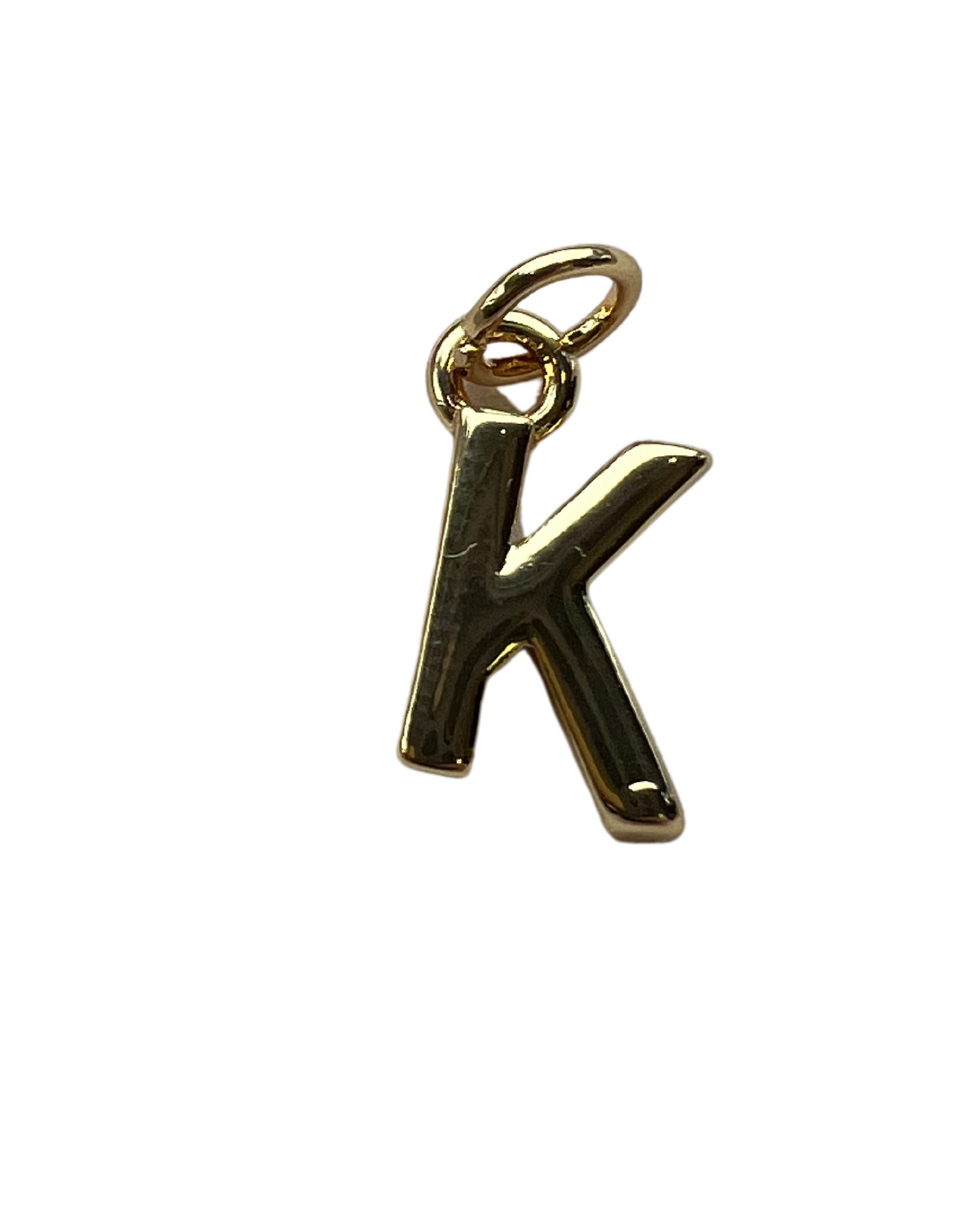 PLAIN GOLD INITIAL CHARM