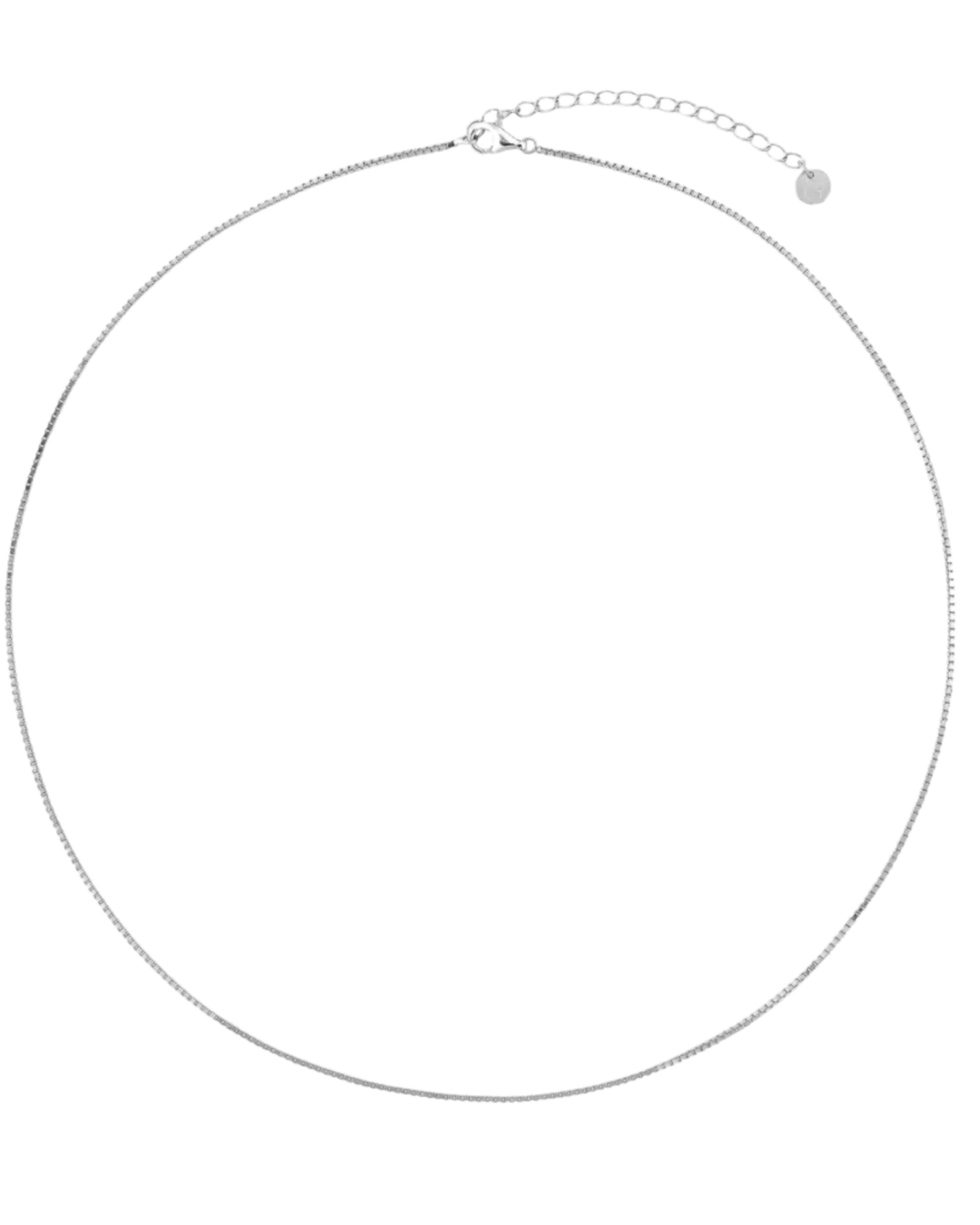 SILVER BOX CHAIN 16IN + 2IN EXTENDER