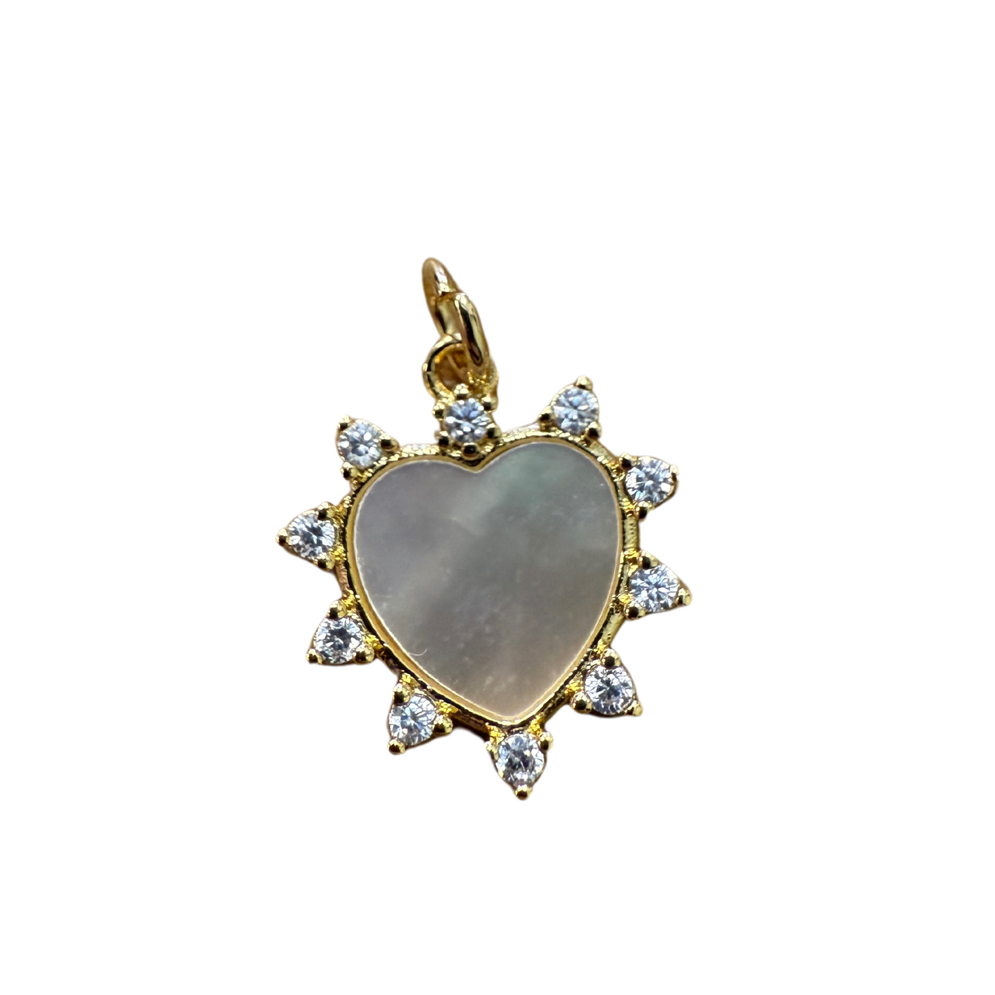 MINI OPAL HEART CHARM