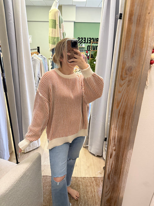 TWO TONED SWEATER