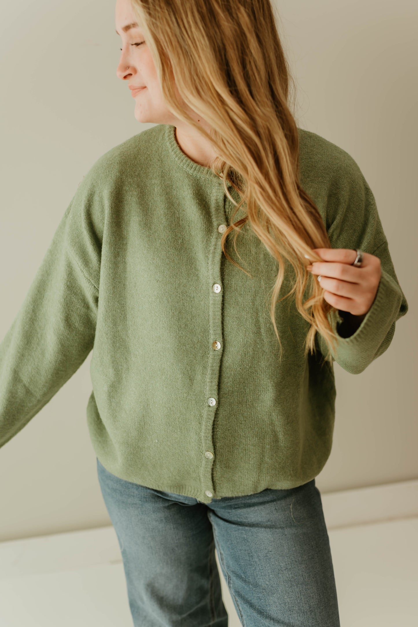 SAGE LONG SLEEVE SWEATER CARDIGAN