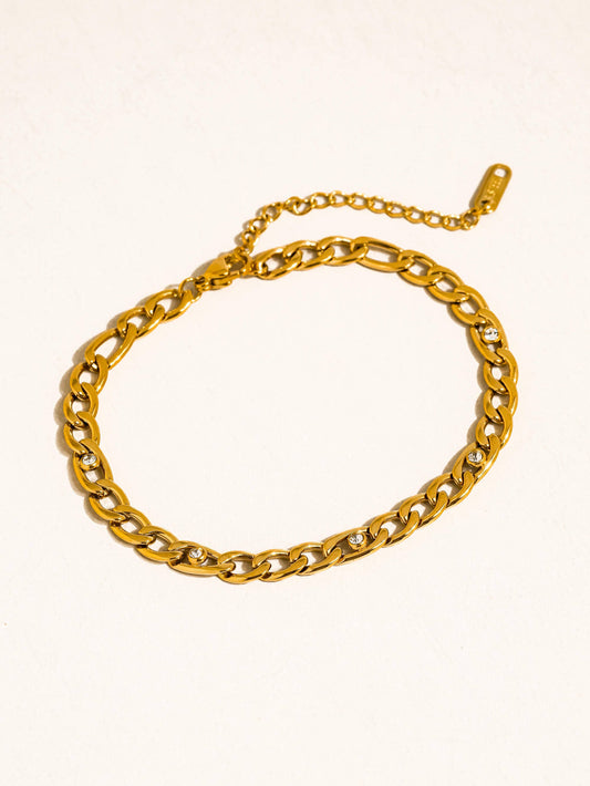 NON TARNISH CUBAN CZ CHAIN
