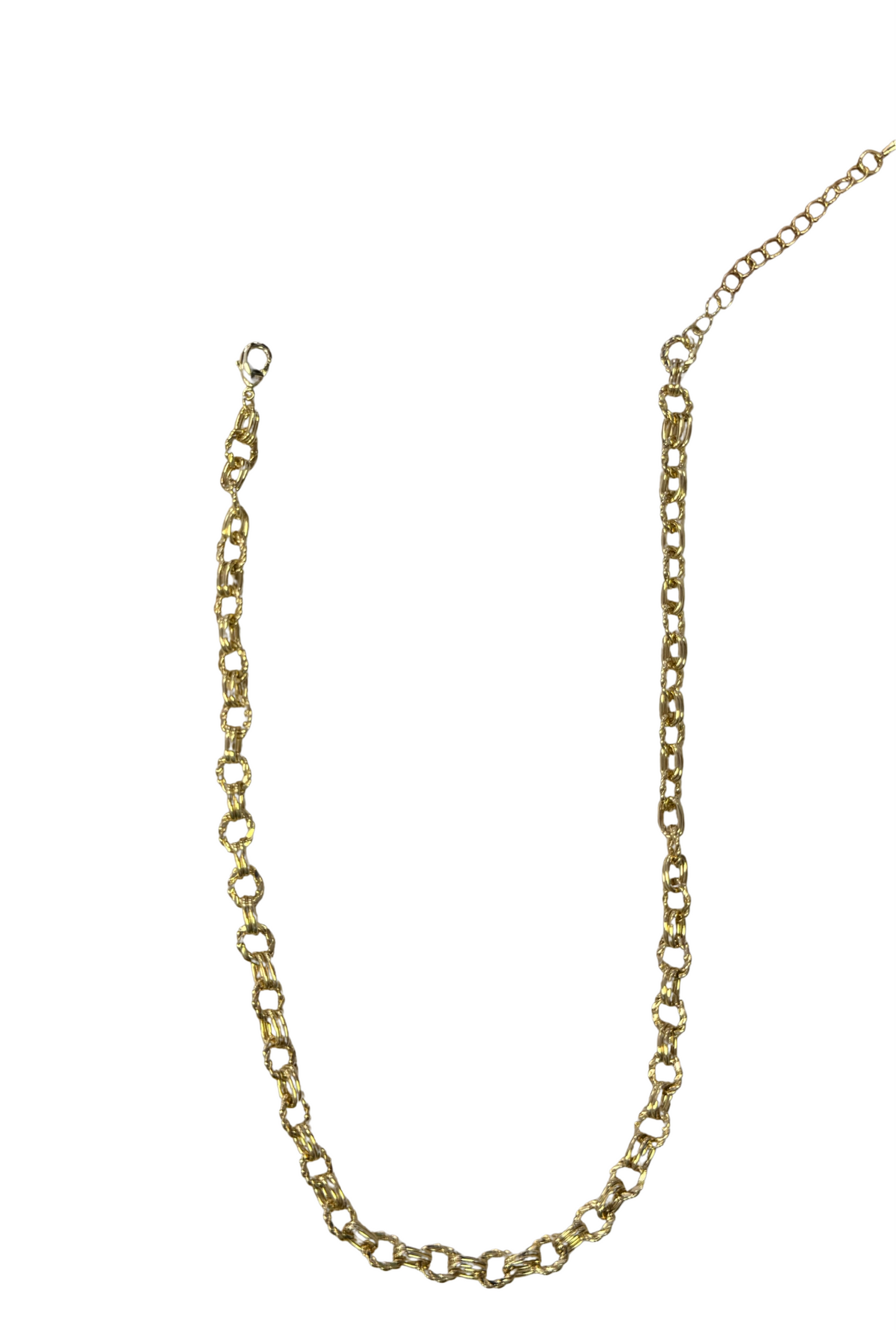 GOLD TWIST LINK CHUNKY CHAIN