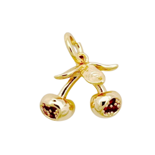 GOLD CHERRY CHARM