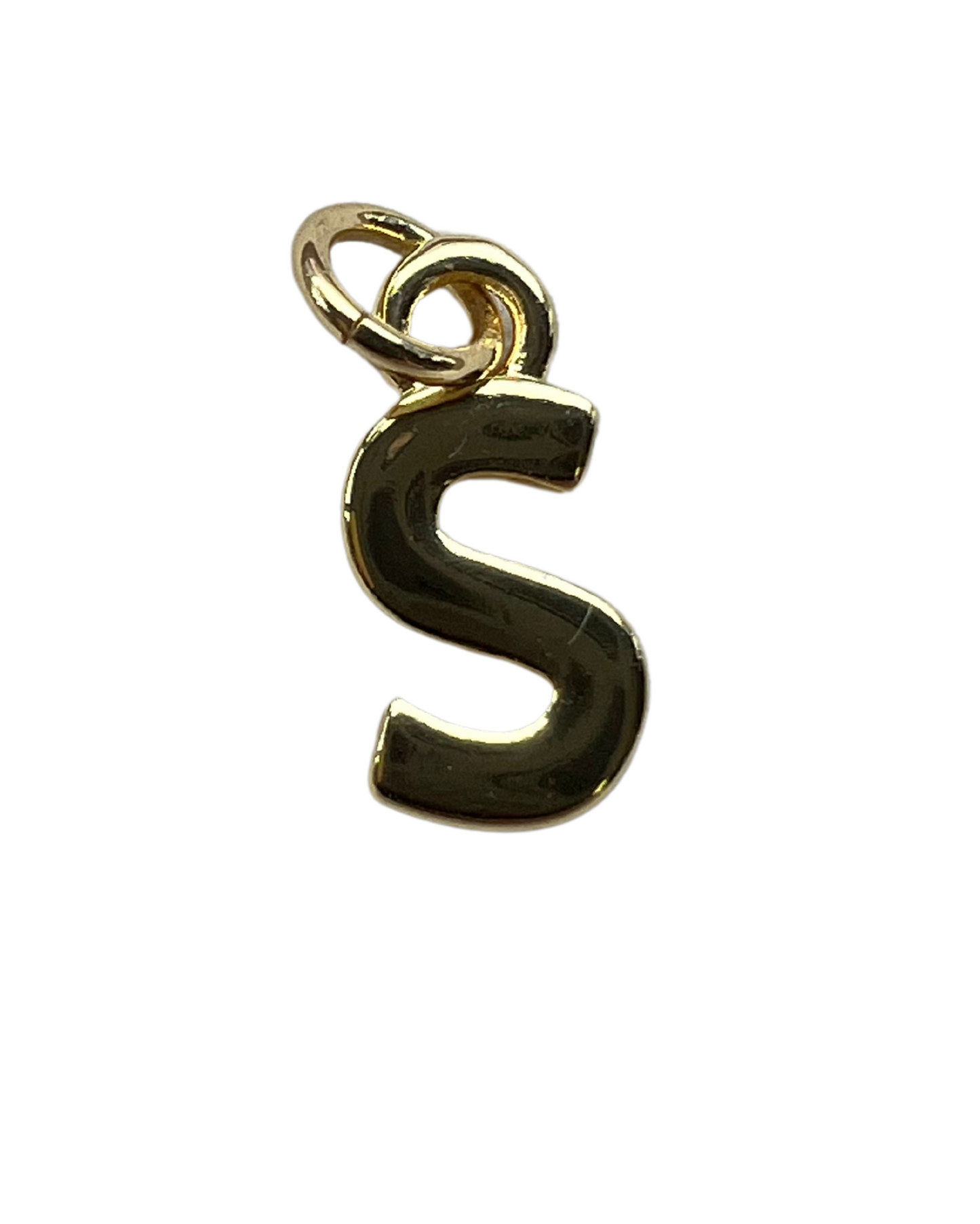 PLAIN GOLD INITIAL CHARM