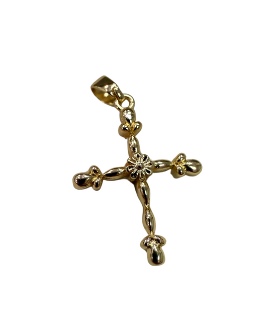 LARGE GOLD CROSS CHARM