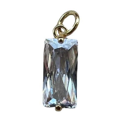 RECTANGLE DIAMOND CHARM