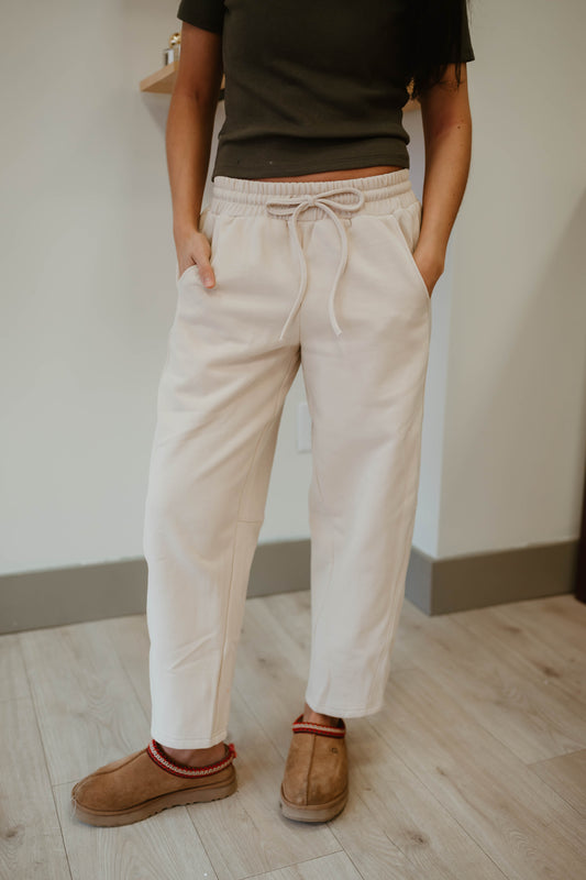 LOW WAIST BARREL SWEATPANTS