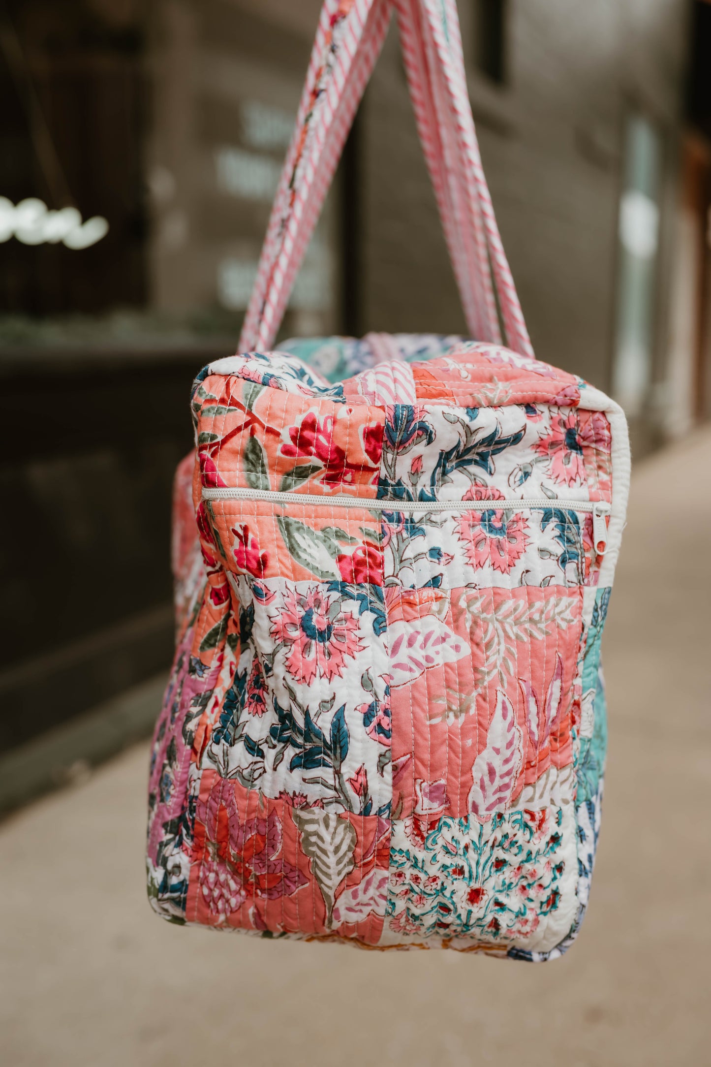 SUNRISE QUILTED PATCHWORK SMALL DUFFLE