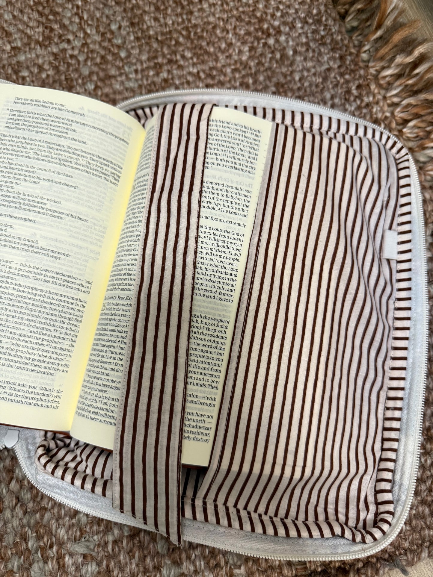 NAVY + PURPLE QUILTED PATCHWORK BIBLE CASE