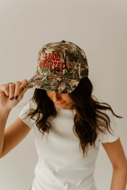 GOOD HEARTED CAMO HAT