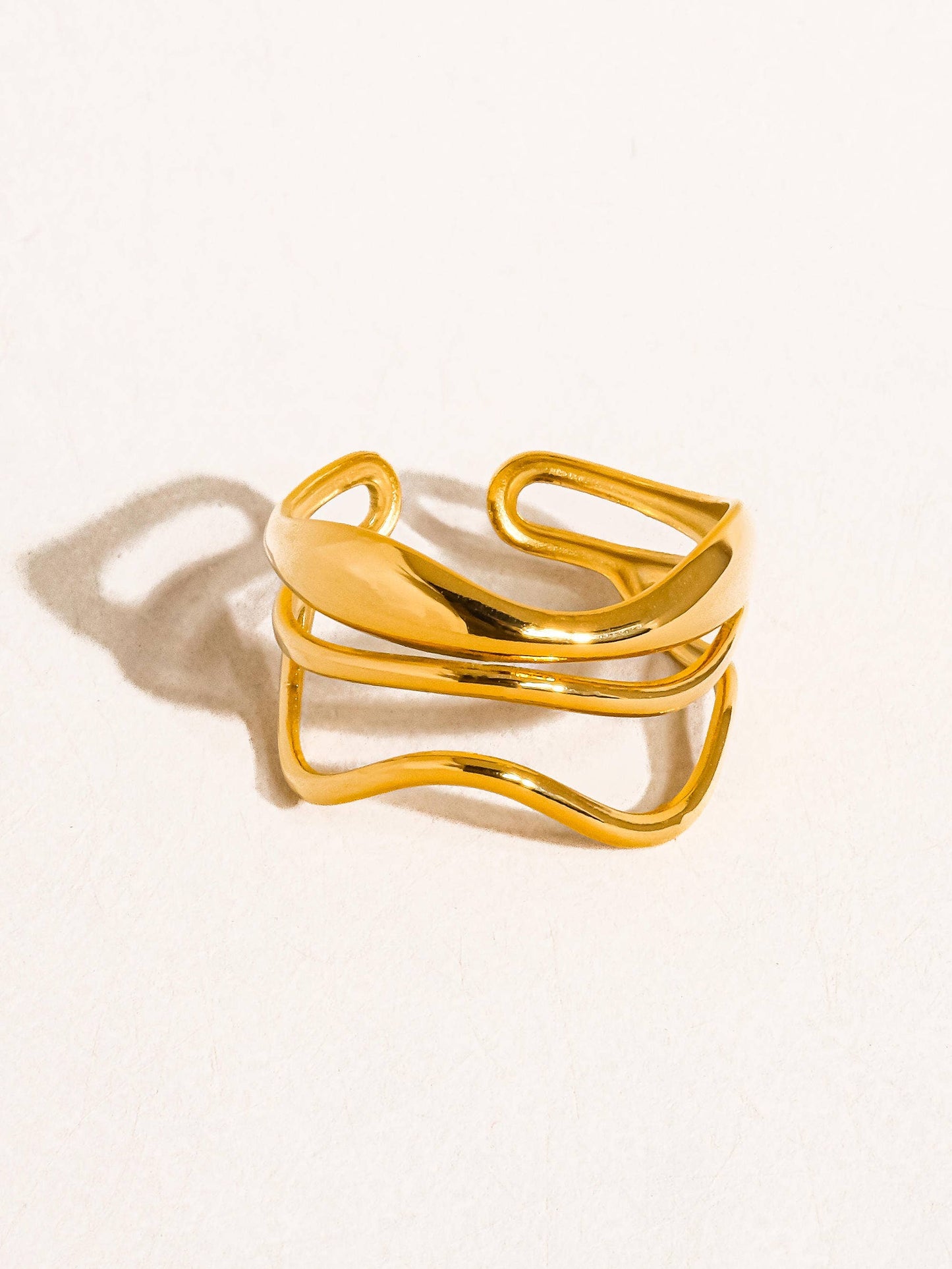 NON TARNISH ABSTRACT RING