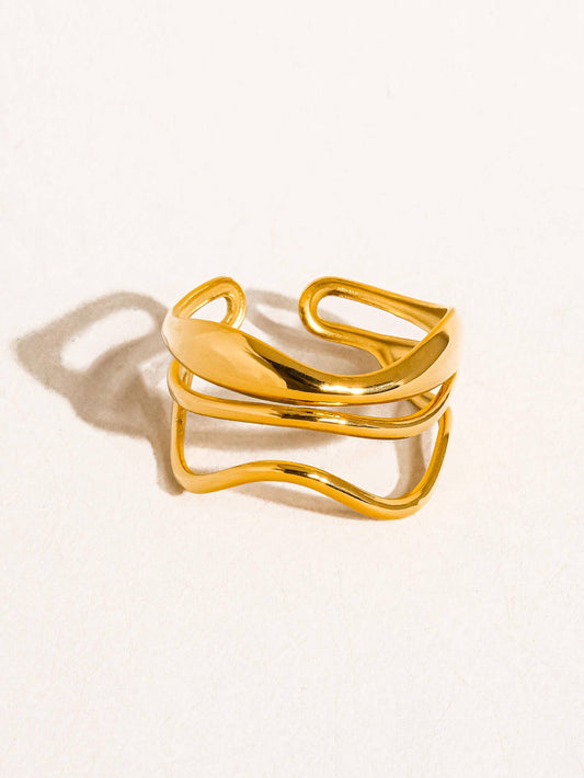 NON TARNISH ABSTRACT RING