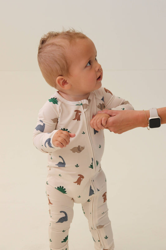 Desert Dino Zip Pajamas