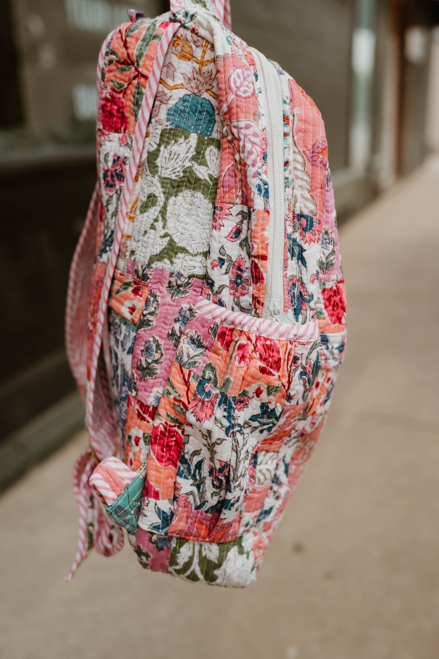 SUNRISE QUILTED PATCHWORK BACKPACK