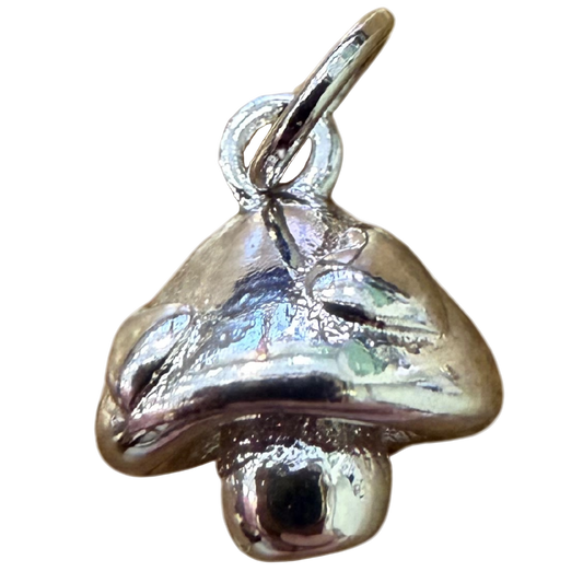 SILVER MINI MUSHROOM CHARM
