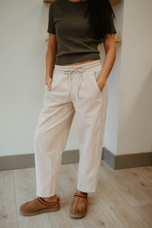 LOW WAIST BARREL SWEATPANTS