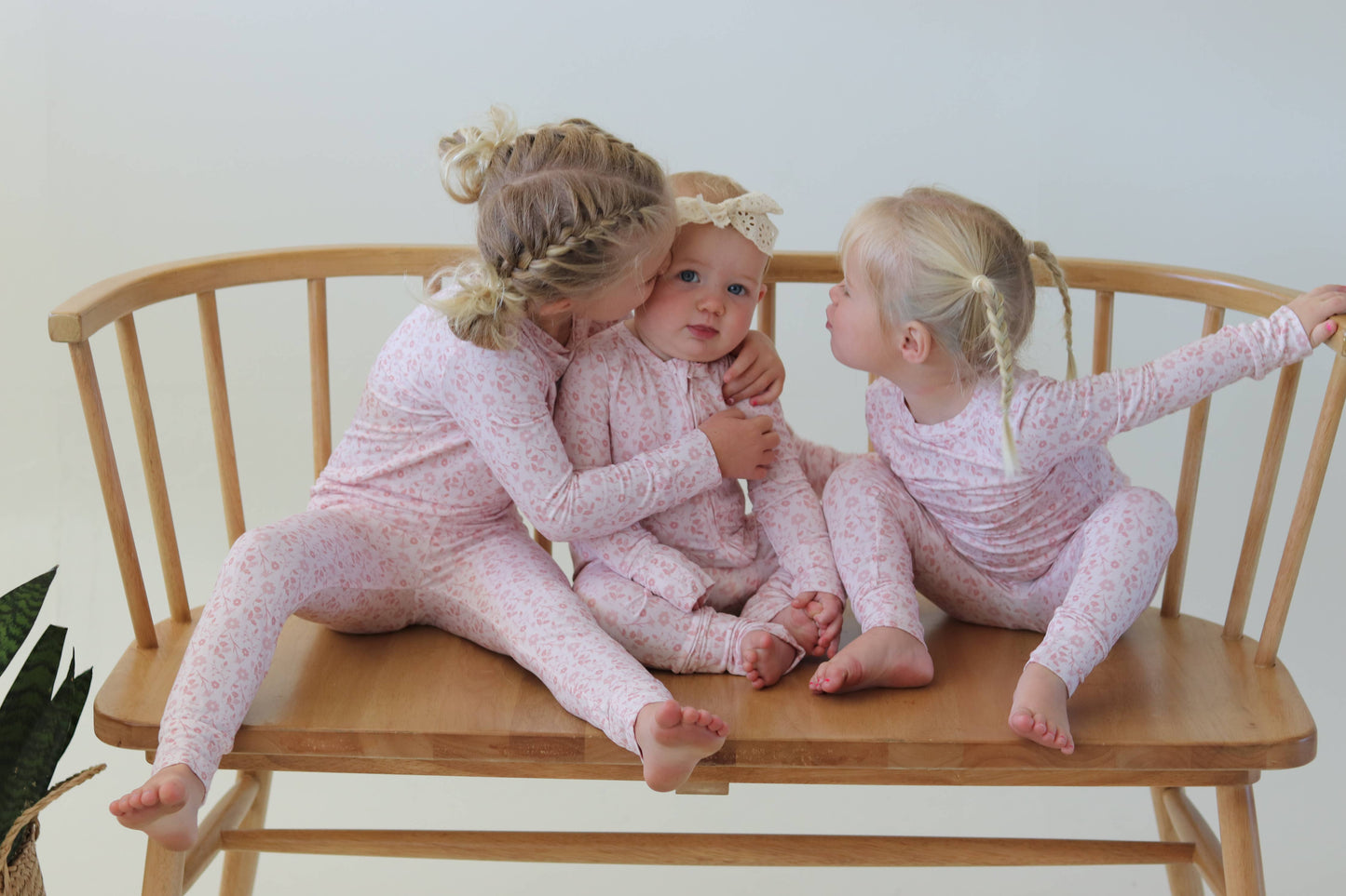 Pink Petal Zip Pajamas