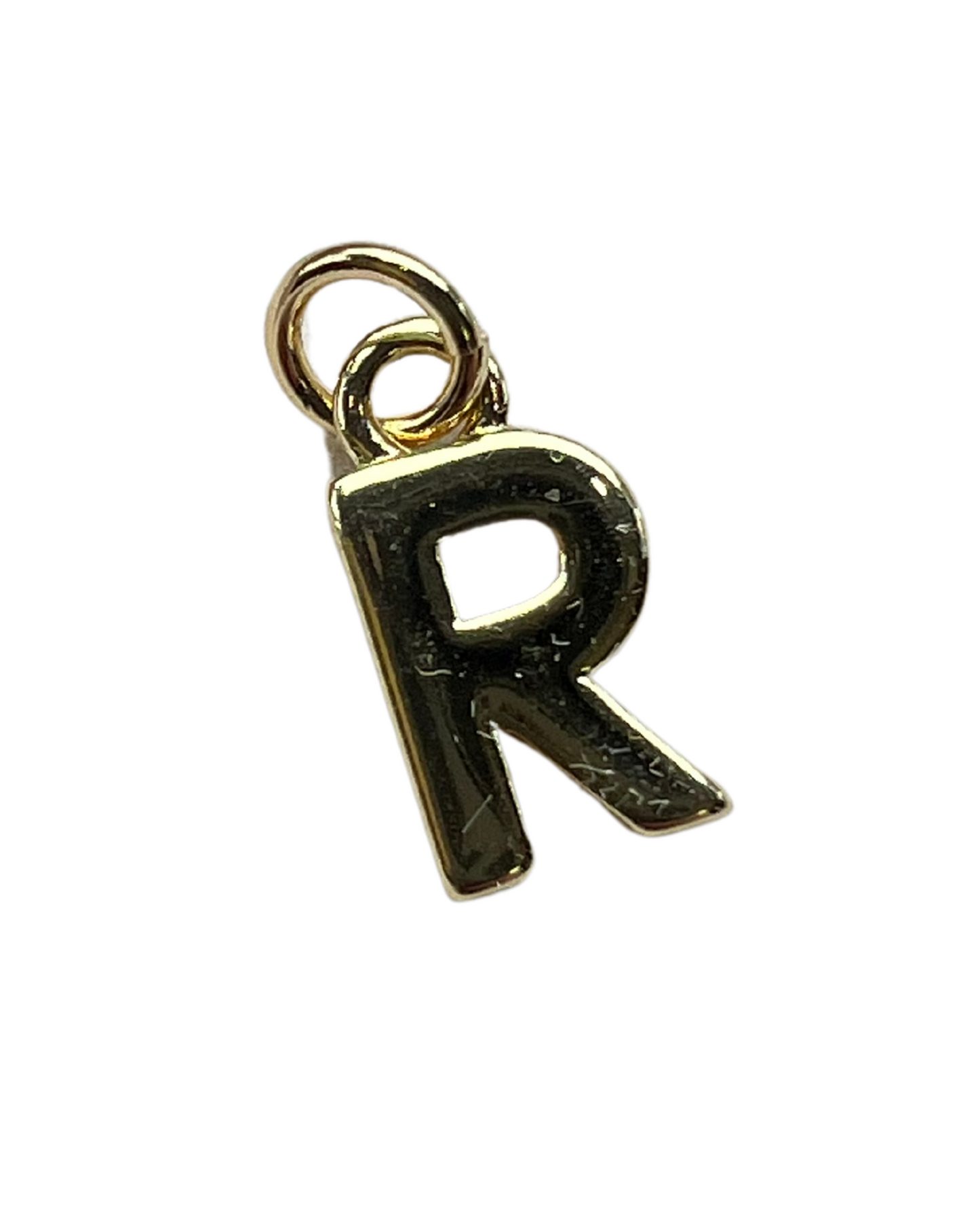 PLAIN GOLD INITIAL CHARM