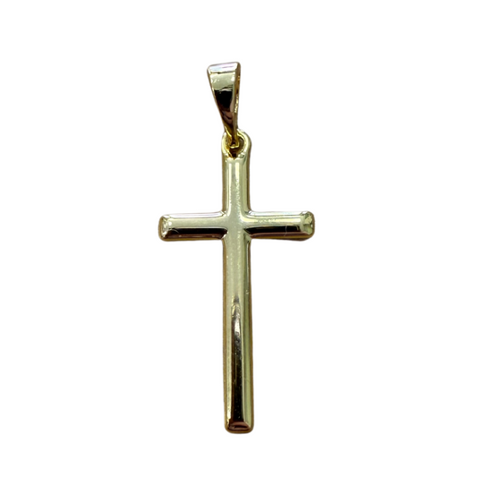 GOLD MEDIUM CROSS CHARM