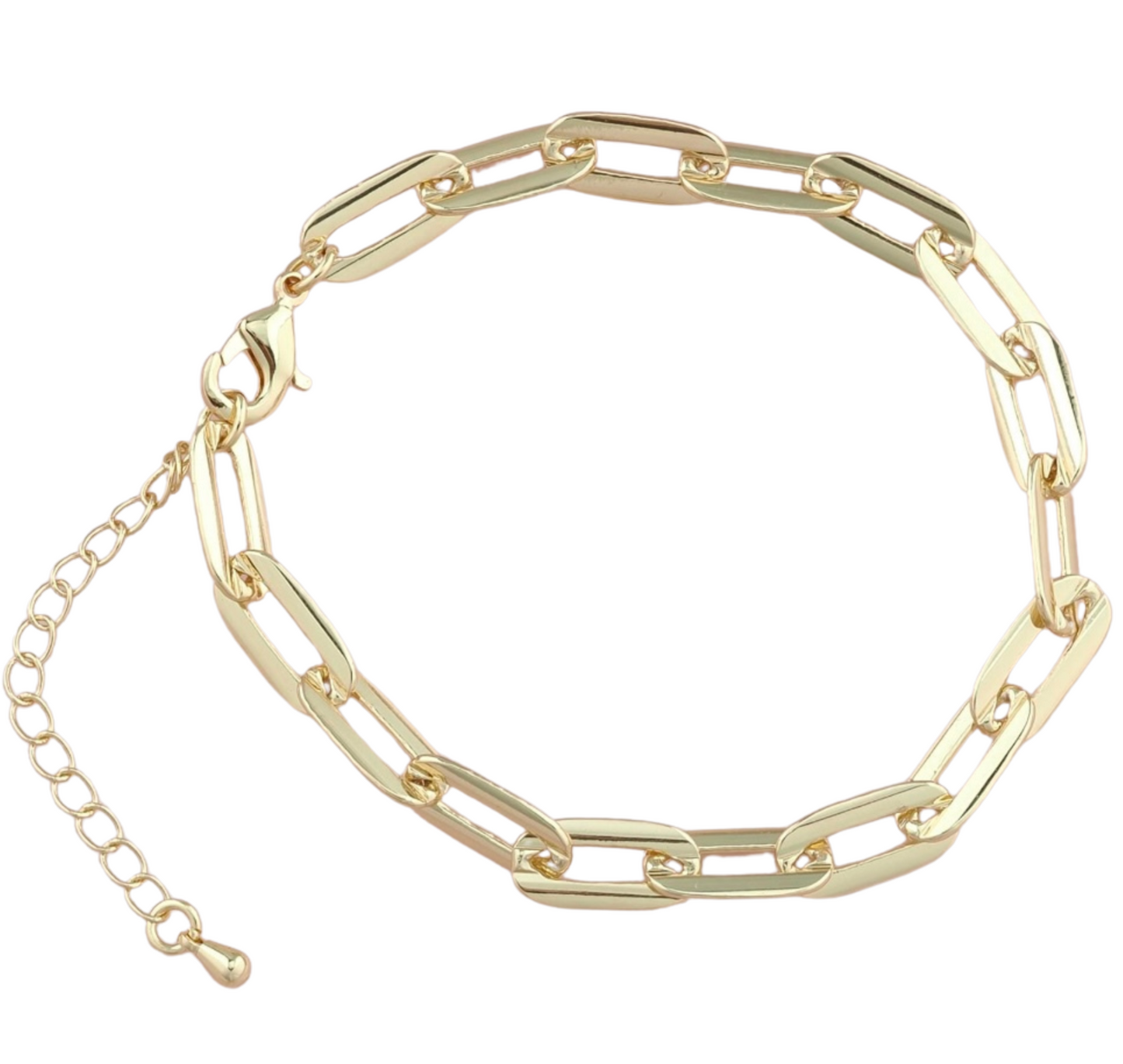GOLD CHUNKY LINK BRACELET CHAIN