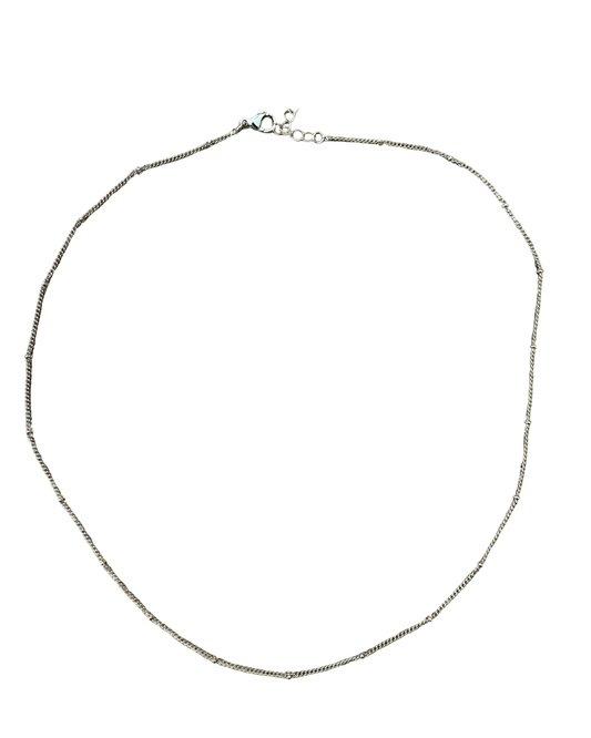 18IN THIN BEADED DANGLE CHAIN + 2IN EXTENDER