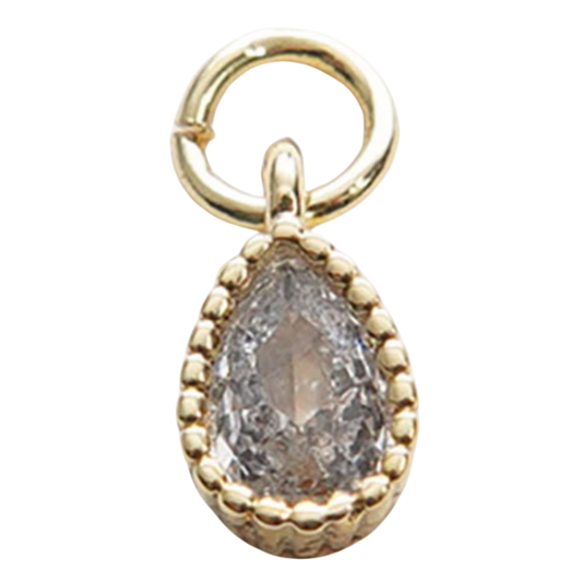 MINI TEAR DROP DIAMOMD CHARM