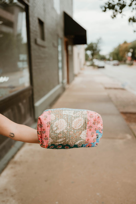MEADOW PATCHWORK LARGE POUCH