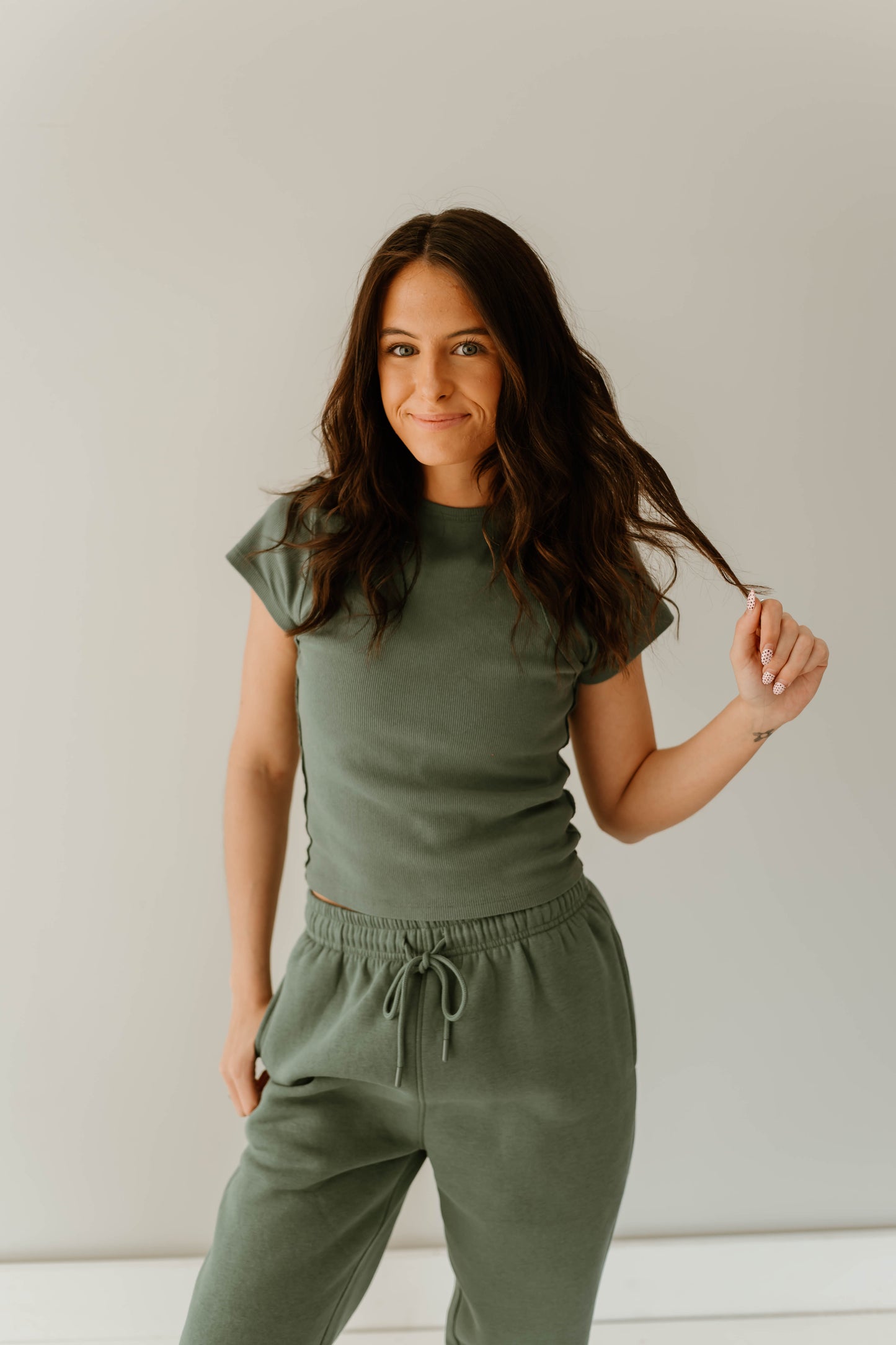 SAGE SHORT SLEEVE + JOGGER LOUNGE SET