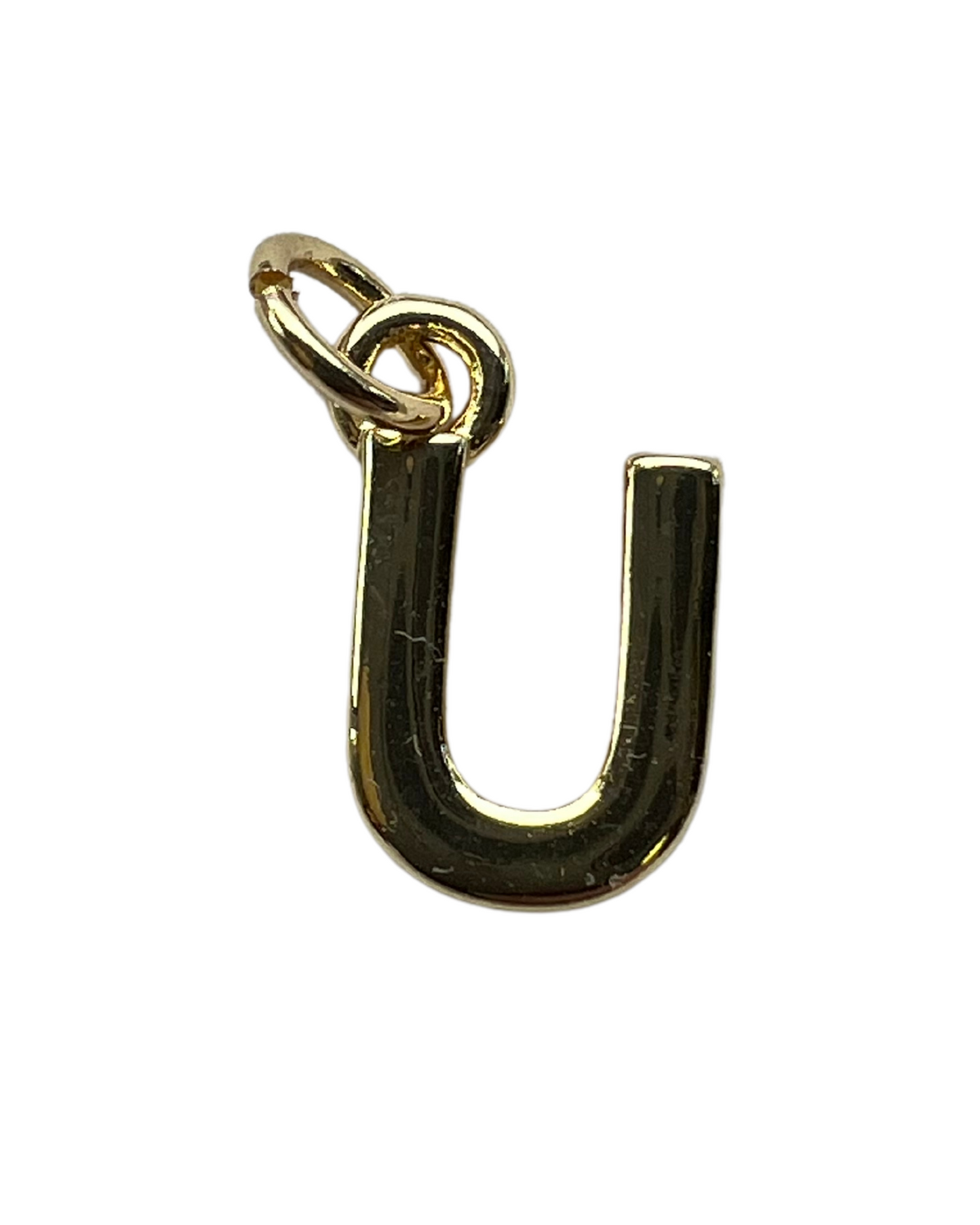 PLAIN GOLD INITIAL CHARM