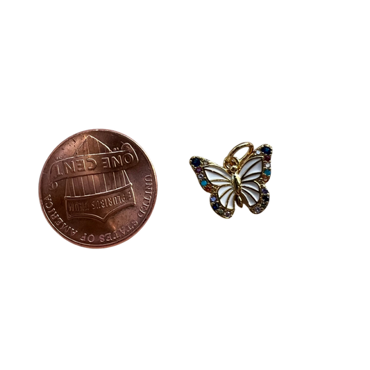 MULTICOLORED BUTTERFLY CHARM