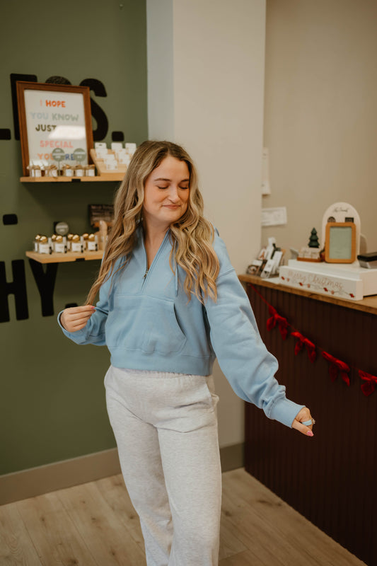 HALF ZIP SCUBA HOODIE