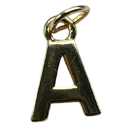PLAIN GOLD INITIAL CHARM