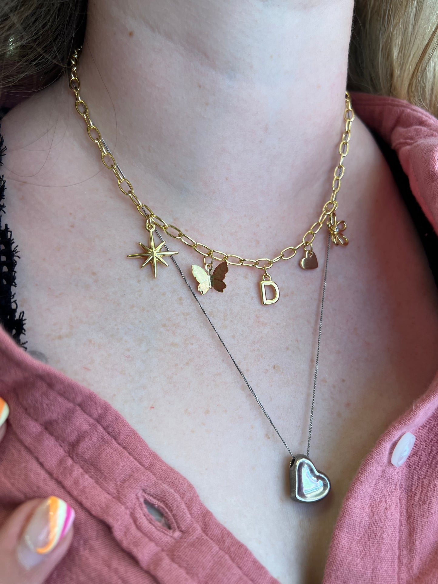 LINKED CHARM NECKLACE - BUILD YOUR OWN